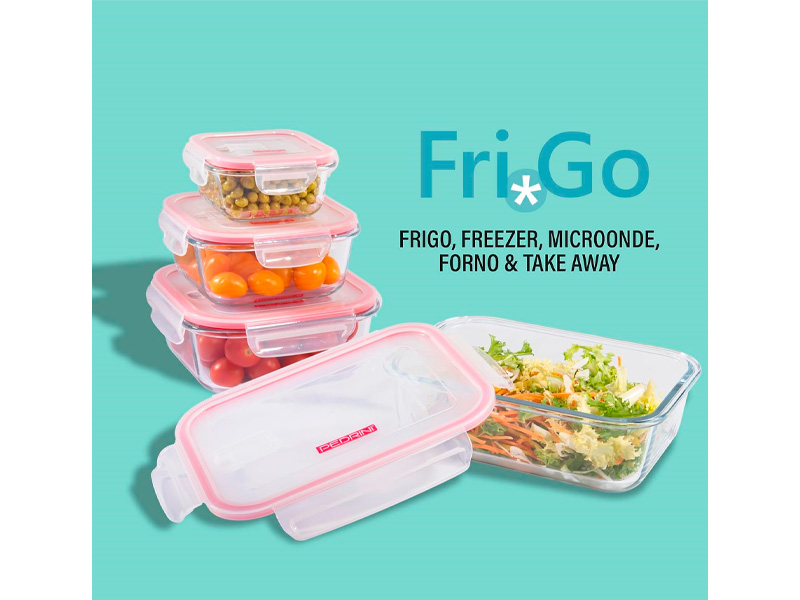 Recipient hermetic din sticla 1.5 л, 23X17X7.5 cm