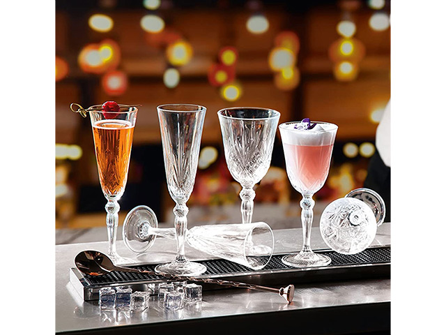 Set 18 pocale Melodia: 6X160ml, 6X210ml, 6X270ml, cristal