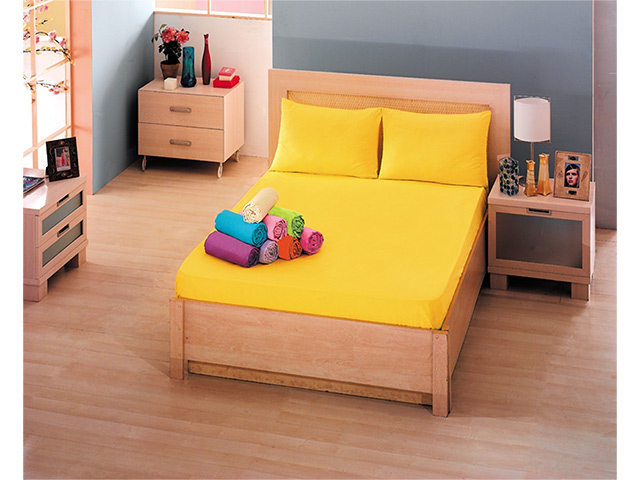 Set cearsaf cu banda elastica 180X200+30cm+2fete de perna (50X70cm), policotton