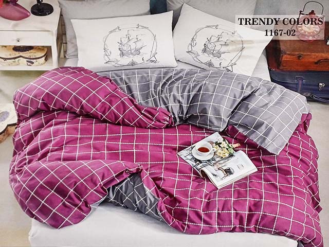 Lenjerie de pat 2pers NH Ranforce Trendy Colors 1167-02, policoton