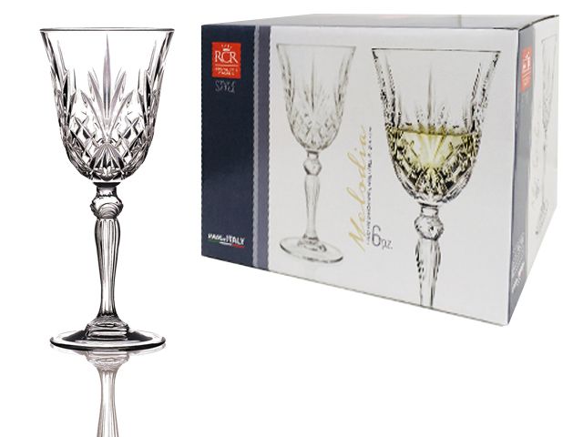Set 6 pocale pentru vin Melodia, 210ml