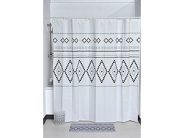 Perdea pentru dus 180X180cm Tendance Nairobi, PEVA