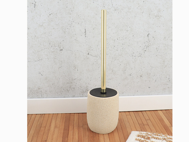 Perie WC cu suport Tendance Trani H36cm, D9.5cm, polirasina