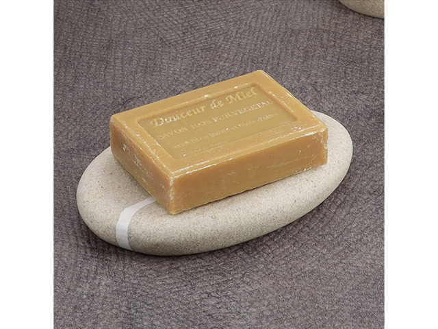 Săpunieră ovală Tendance Stone Effect 13X8X2cm, bej, poliresină