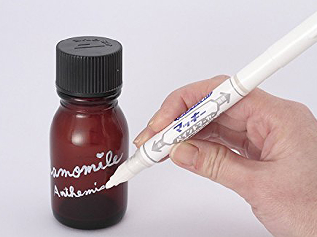 Marker permanent Mckie cu doua fete subtiri, auriu, 0.7/1.2 mm