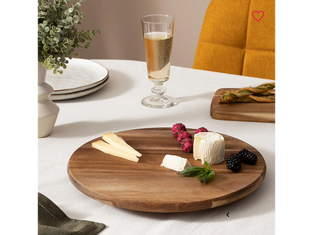 Suport rotativ de servire SG D30cm din salcam