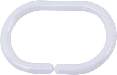 Inele pentru perdea Tendance 12 buc 6X4cm, albe, PP