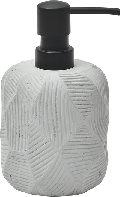 Dozator pentru săpun Tendance Stamp 180ml gri, din ceramică