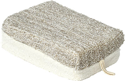 Burete de baie Tendance 9X4X14cm, natural, baza de bambus