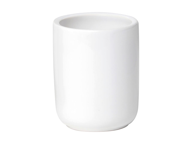 Pahar pentru periute de dinti Tendance Dolomite D8X10cm, alb, ceramică
