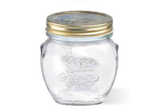Borcan din sticla cu capac Q.S.Amfora 0.5l